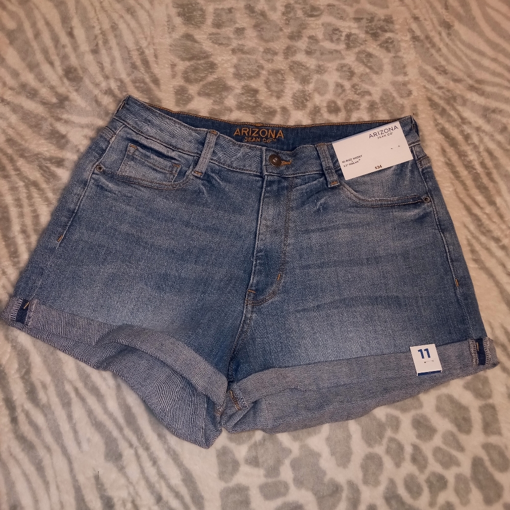 Denim Cuffed Shorts